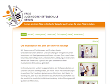 Tablet Screenshot of freie-jugendorchesterschule-berlin.de